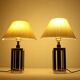 Stephane Davidts. Set of 2 table lamps by WKR, Hollywood Regency, Germany, 1980s.