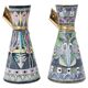 Pair of Tilgmans wall lights in hand-painted ceramic Unique Sweden 1960