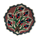 Flowery turkish trivet table mat