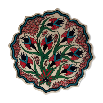 Flowery turkish trivet table mat