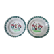 2 assiettes faïence de St Amand, début XXéme