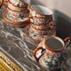 lot  7 tasses  porcelaine  the ou café    japonaise  et  theiere  1950 a 70