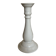 Neoclassical baluster candlestick in white porcelain 1960