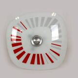 Mid-Century Czech Glass Pendant Lamps with Colorful Decor, 1970s, Set of 6