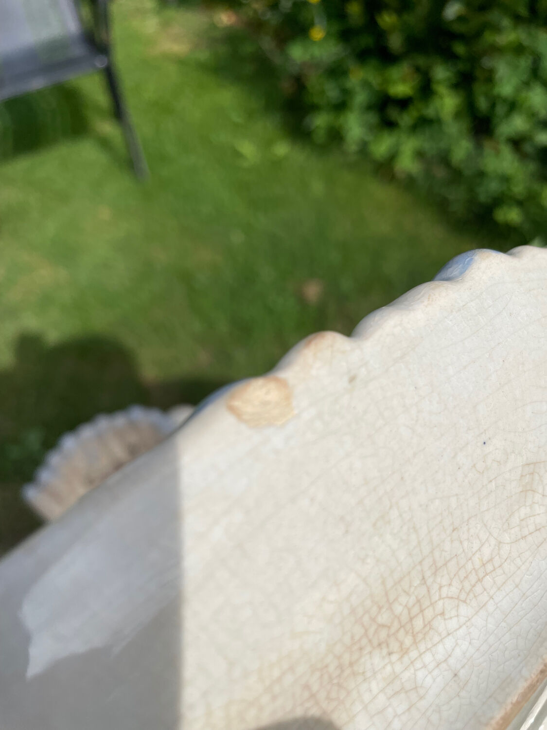 Slush asparagus serving dish.