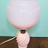Chatard pink opaline bedside lamp