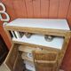 Oak wardrobe 2 doors Art Deco style renovated