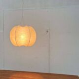 Modern mid-century Cocoon pendant lamp by Friedel Wauer for Goldkant Leuchten, Germany, 1960s.