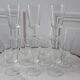 Lot de 10 verres à vin / eau gravés années 50
