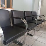 Set of 4 BRNO chairs, Mies Van Der Rohe, Knoll lot