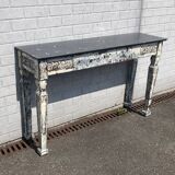 Old console with marble top