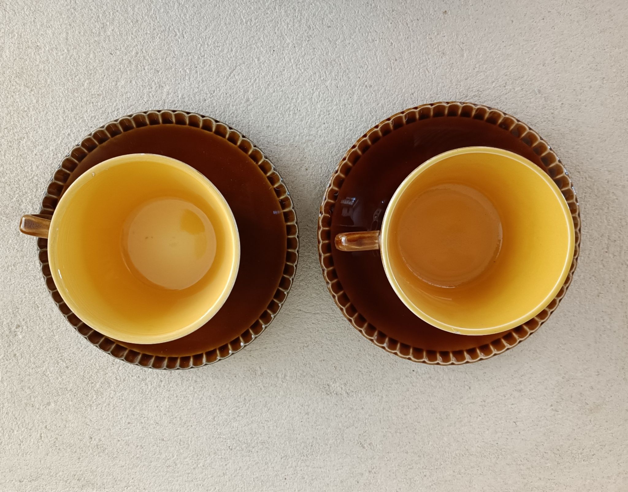 Tasse et soucoupe Digoin Sarreguemines