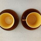 Cup and saucer Digoin Sarreguemines