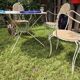Wrought iron garden furniture