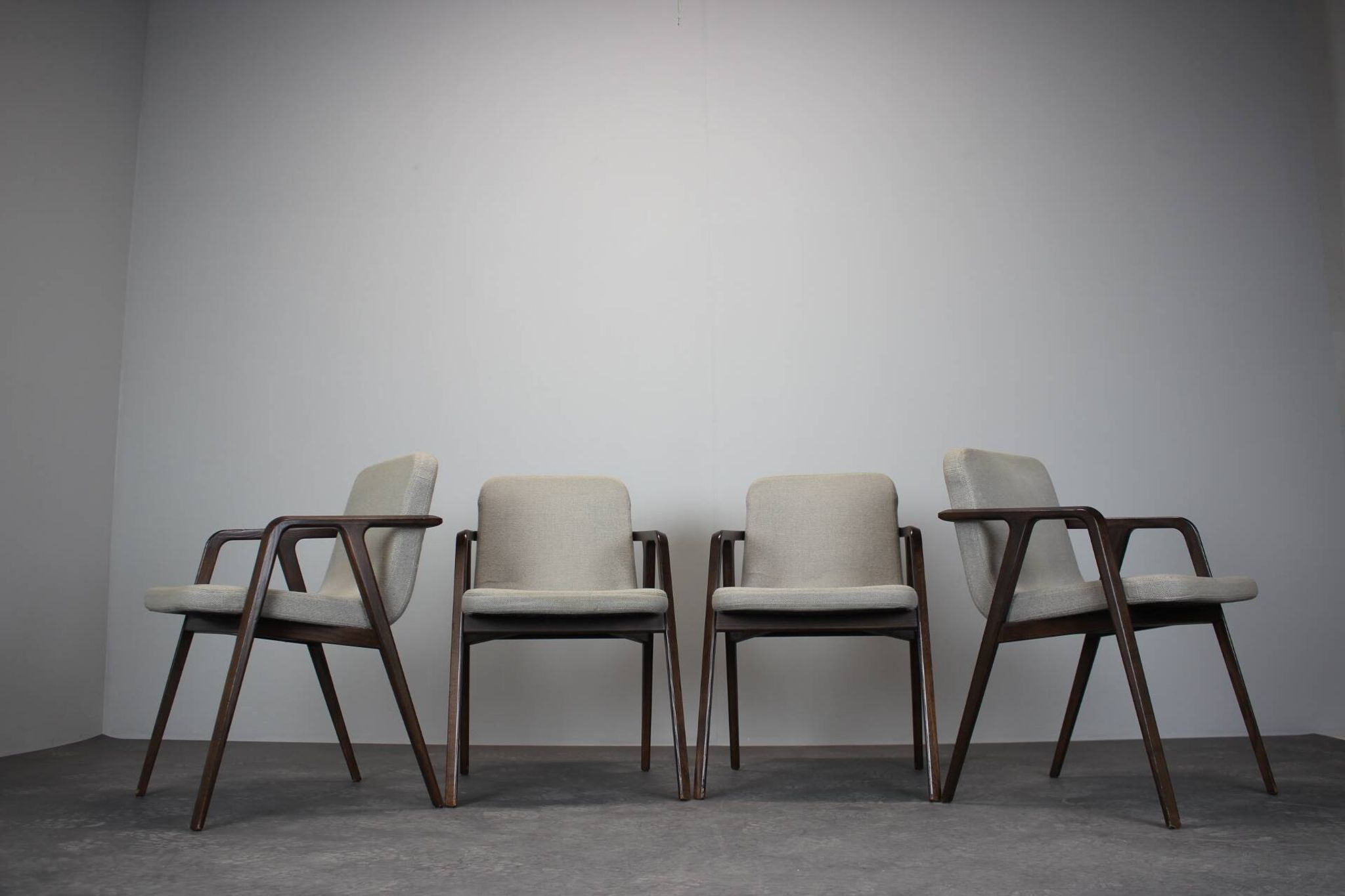 Set of 4 Lolita Dining Chair with Arms by Porada, 21st Century