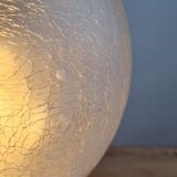 Cracked glass table lamp