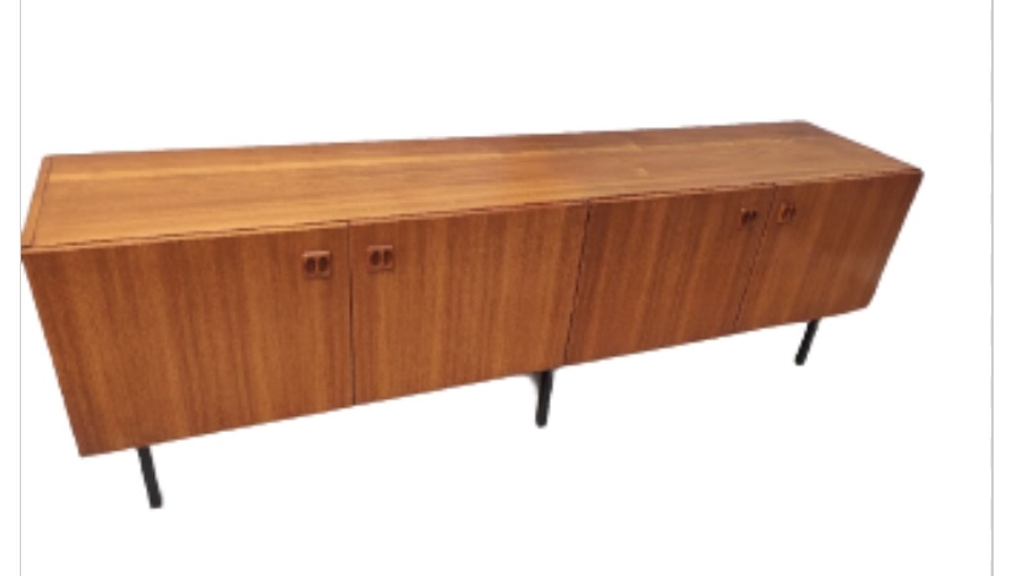Teak sideboard from the 1970s, vintage Scandinavian sideboard.