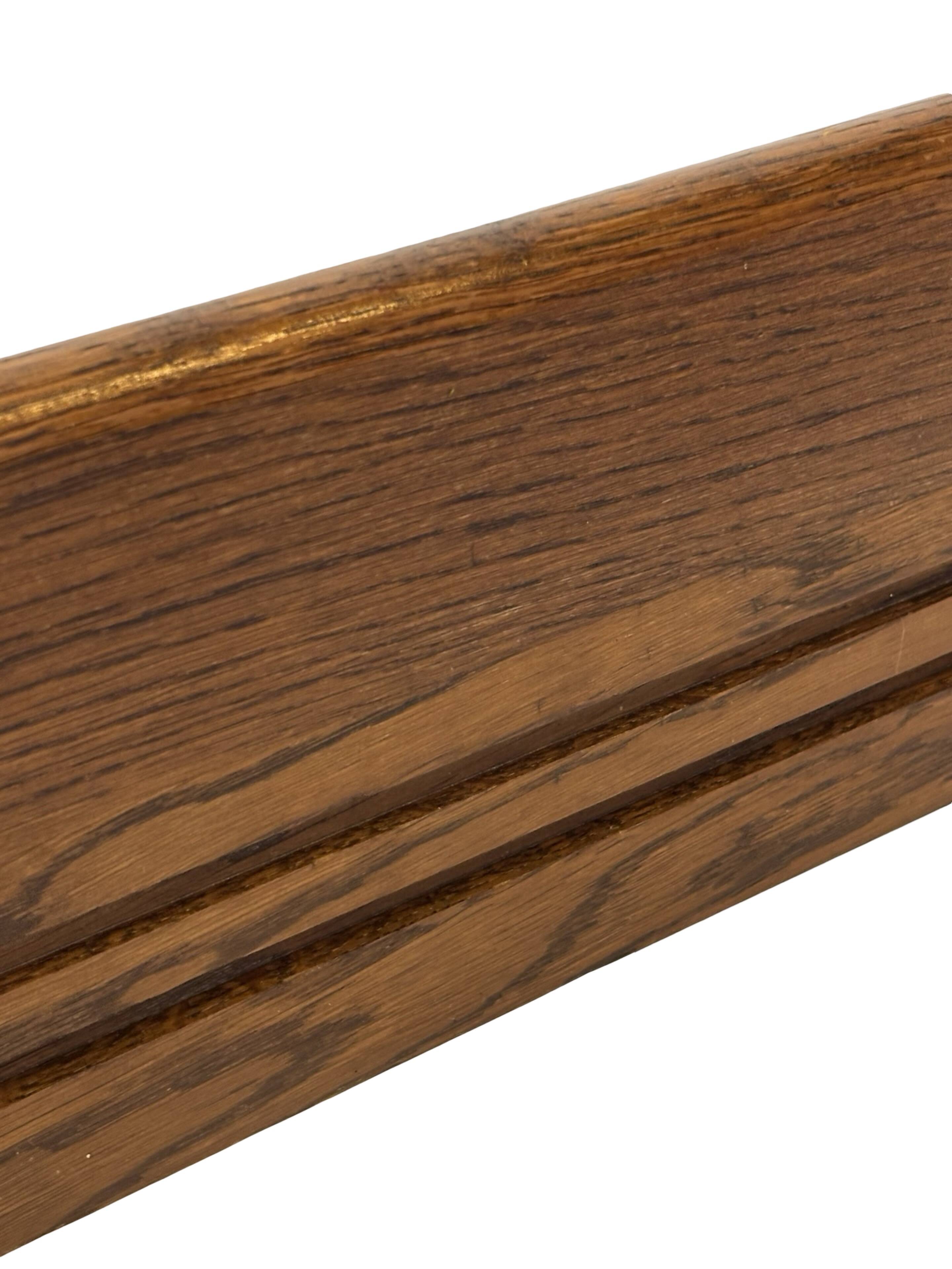 Vintage book shelf wall rack 1970s wood minimalist design