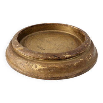 Golden wooden base with gilding from the 19th century.