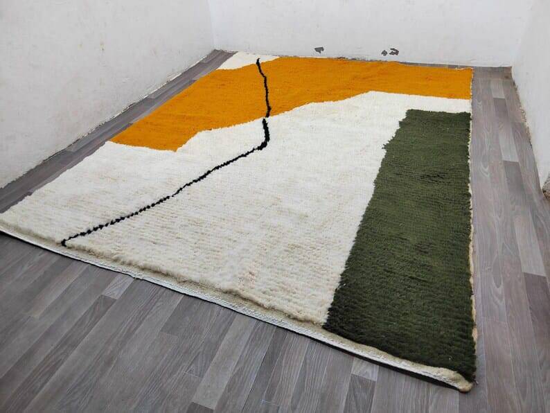 Tapis en laine pure fait main taille 200 x 300 cm