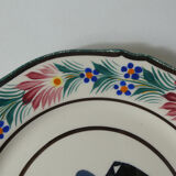 HB Quimper 2 flat plates Breton and Breton