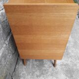 Vintage chest of drawers in rattan compass feet