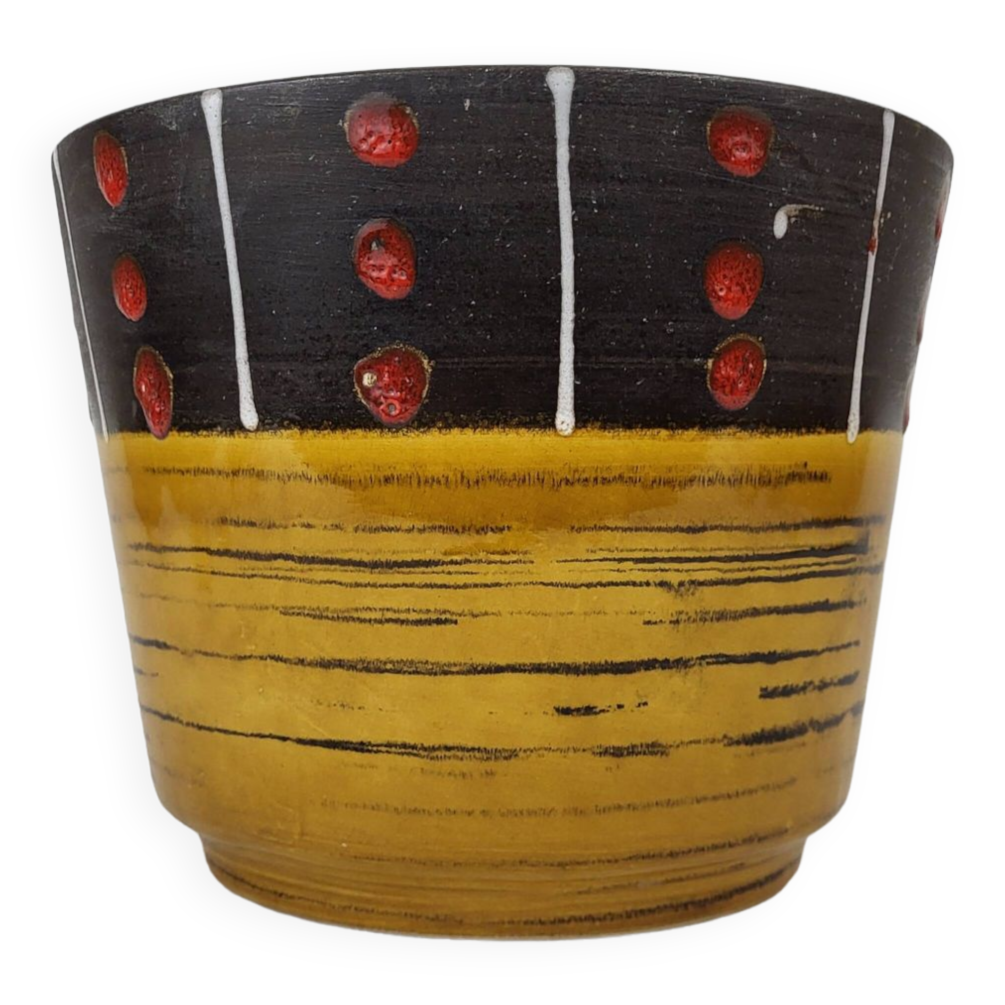 Vintage ceramic pot cover 60 Scheurich