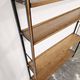 Vintage 1950s Mid-Century Modern Wall Shelving Unit – Hardwood & Alumi