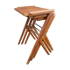 Tables Gigognes en Noyer by Bengt Ruda, Sweden, 1950s, Set of 3