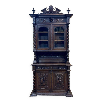 2-part Renaissance oak sideboard, 19th century work