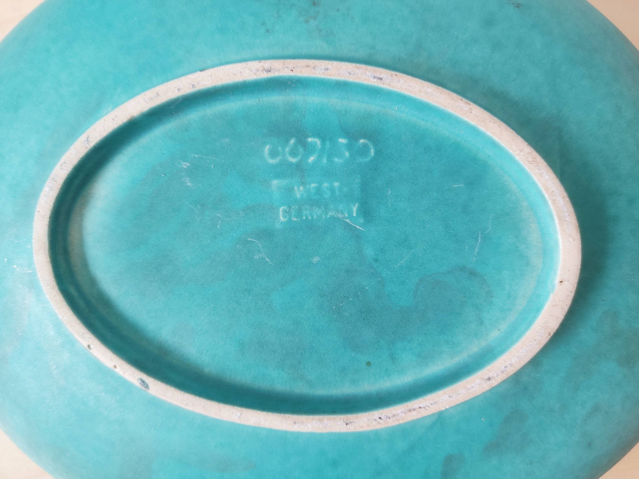 Plat vide-poche ovale West Germany