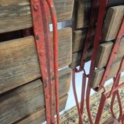 Set of 4 folding chairs for old bistro, guinguette, brasserie