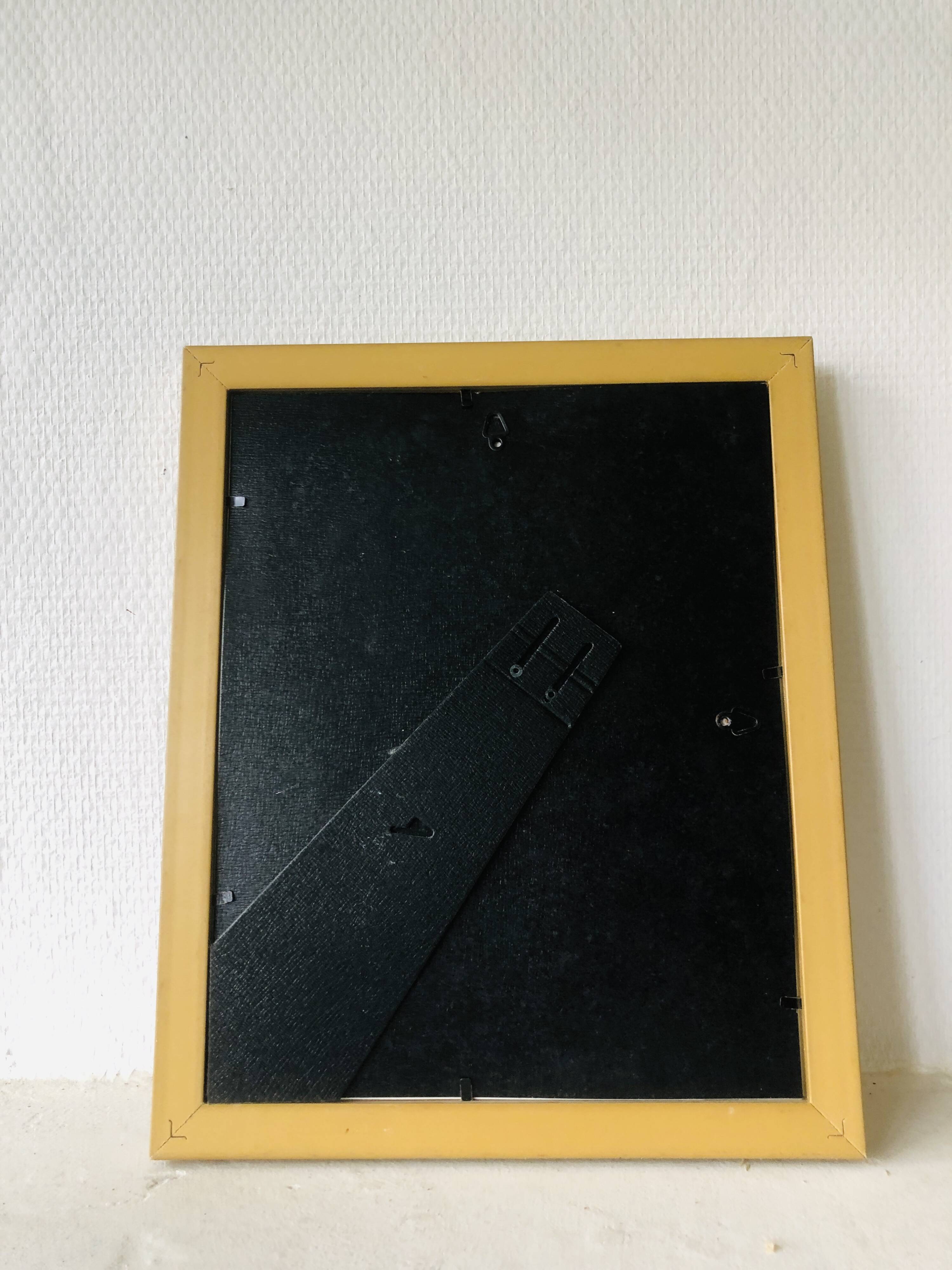 Framed botanical poster