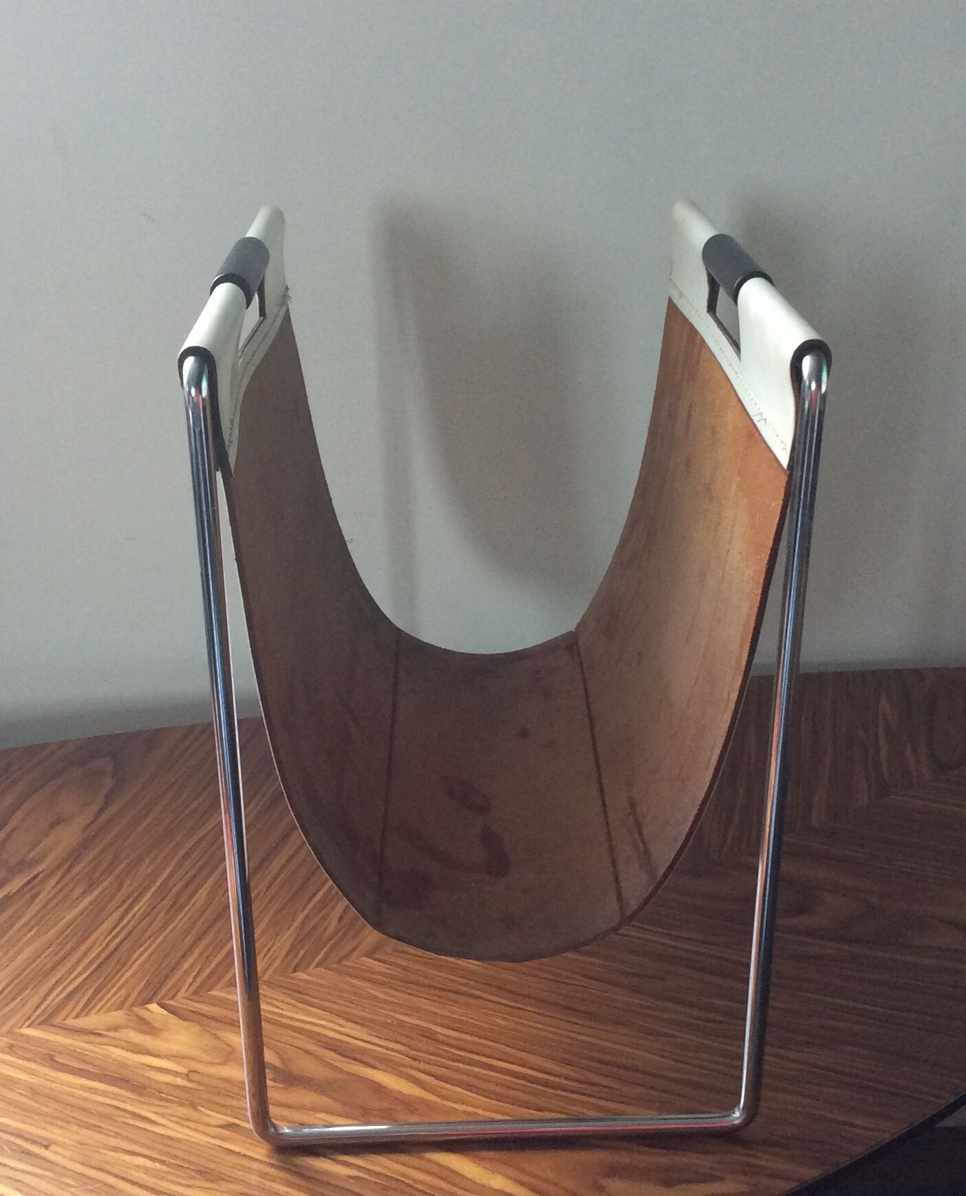 Vintage Brabantia magazine holder from the 1960s