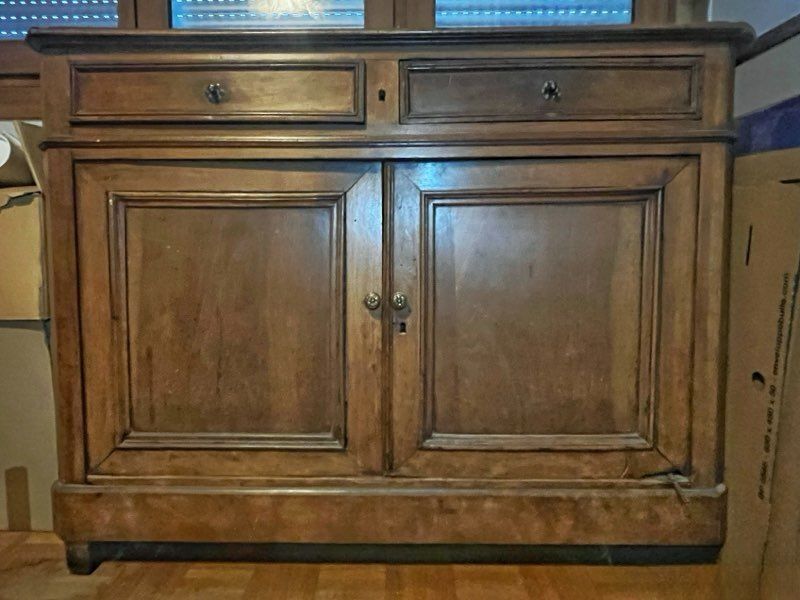 Antique solid wood sideboard