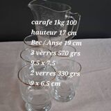 Carafe and glasses