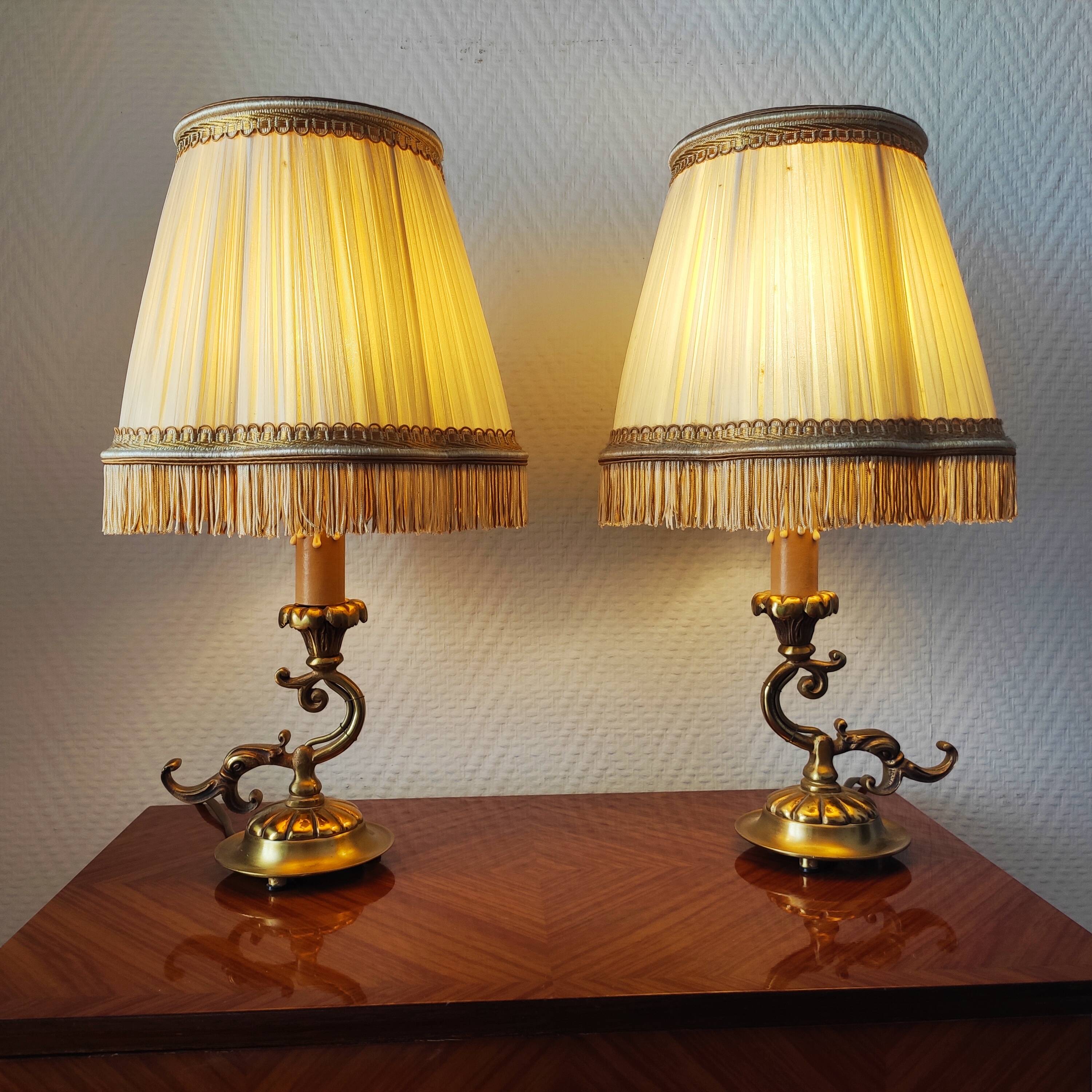 Pair of vintage table lamps