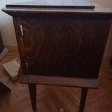 1950s bedside table with marble