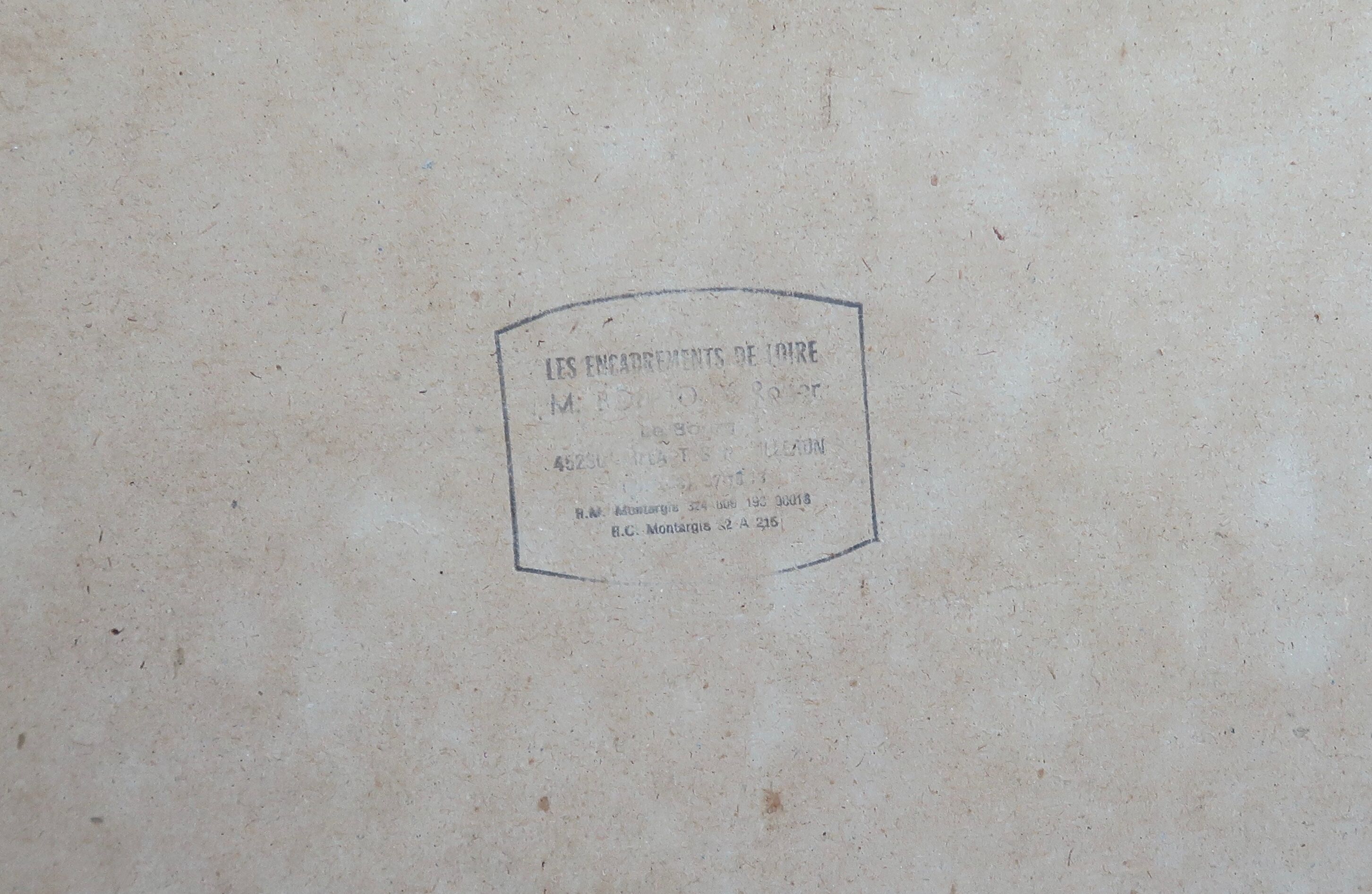 Animal portrait, painting signed by Jean Rivet, 1960s