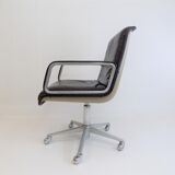 Wilkhahn Delta 2000 leather office chair by Delta Design