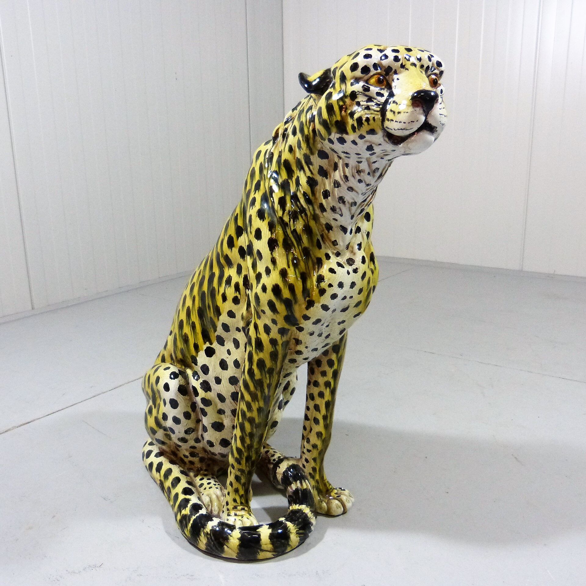 Vintage terracotta Cheetah, Italy 1960