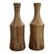 Duo of vases, stoneware soliflores • Vintage