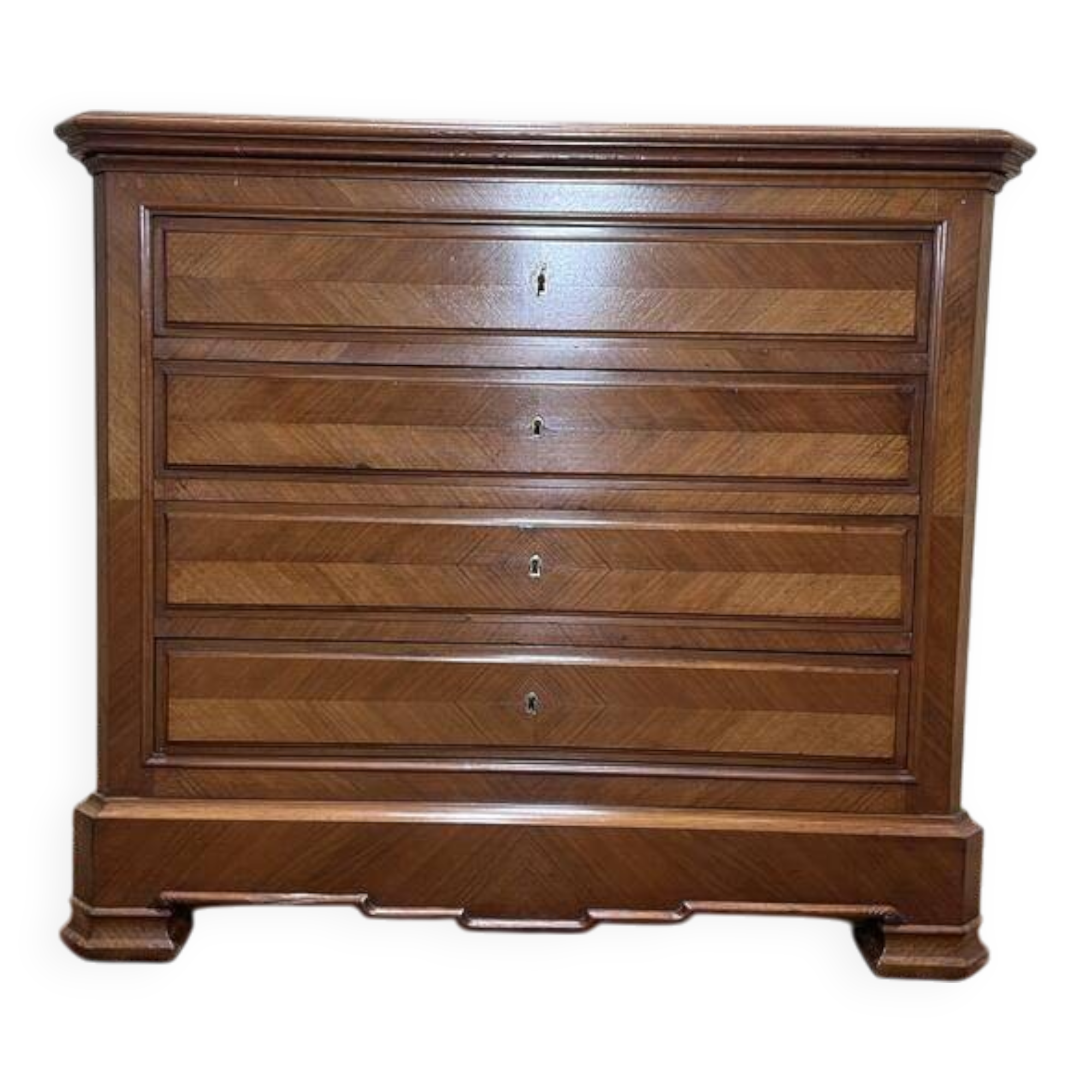 Commode Louis Philippe en noyer restaurée