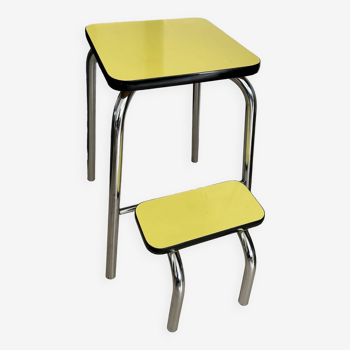 Yellow Formica step stool