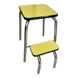 Yellow Formica step stool