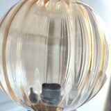 Antique smoked glass lamp