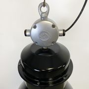 Black industrial factory lamp with clear glass cover from elektrosvit