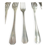 12 Fourchettes de table Christofle modèle Boréal – Métal argenté – Art déco