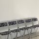 6 zebra folding chairs