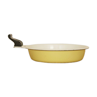 Plat Rond Aubecq Ø18 acier émaillé vintage 60
